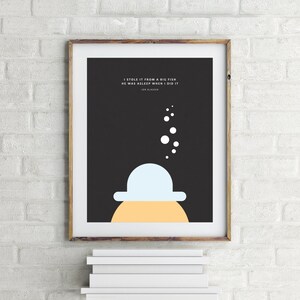 This is Not My Hat - Children&#39;s Book Quote Print - Jon Klassen - Kid&#39;s Room Decor - Nursery Wall Art - Minimal - Gift for Book Lover