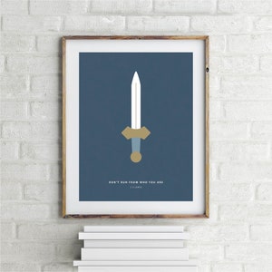 Prince Caspian - Children&#39;s Book Quote Print - C. S. Lewis - Kid&#39;s Room Decor - Minimal - Gift for Book Lover