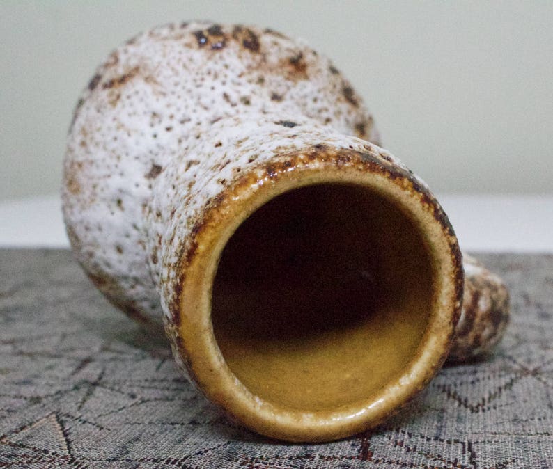 Marius van Woerden for Vest Keramiek: Dutch Brutalist Fat Lava Glazed Ceramic Vase image 5