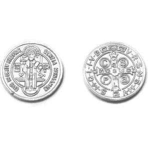 Pure Silver .999 Set of 2 St. Benedict Coins