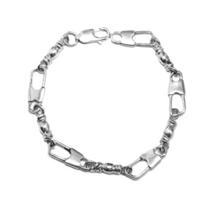 ACTS Bracelet Fishers Of Men 8in Sterling Silver LARGE LINK, Original Design!!