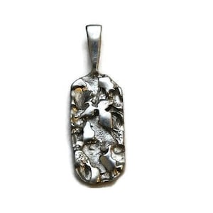 Nugget Small Charm Pendant .925 Sterling Silver
