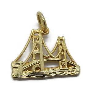 Golden Gate Bridge 14k Yellow Gold.