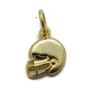 Football Helmet 14k Yellow Gold.