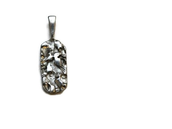 thumbnail image 2 of .925 Sterling Silver Nugget Charm Pendant – No Stone, Made In USA 2 of 4