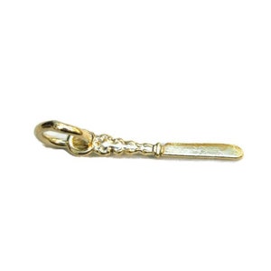 Ausgefallener Messer Charm Anhänger 585er Gelbgold!!