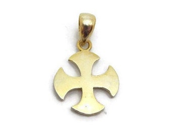 Cross Alisee Pattee Pendant 14k Yellow Gold!!