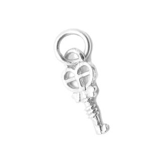 Fany skeleton key charm pendant .925 sterling silver