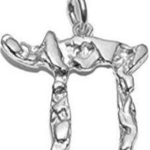 Chai symbol .925 sterling silver charm pendant
