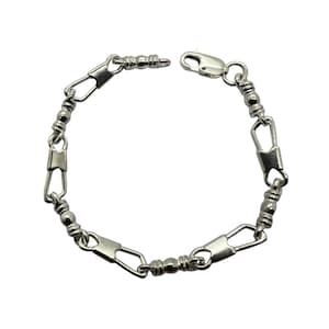 Fishers of Men Acts Original Medium Link Design Sterling Silver Bracelet
