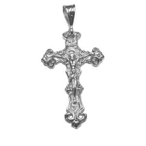 Jesus Christ Cross Pendent .925 Sterling Silver