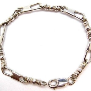 ACTS Bracelet Fishers Of Men Sterling Silver 7&quot; MEDIUM LINK, Original Design!!