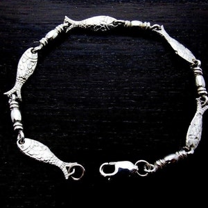 ACTS Bracelet Fishers Of Men Sterling Silver LARGE LINK New Style!!
