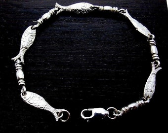 ACTS Bracelet Fishers Of Men Sterling Silver LARGE LINK New Style!!