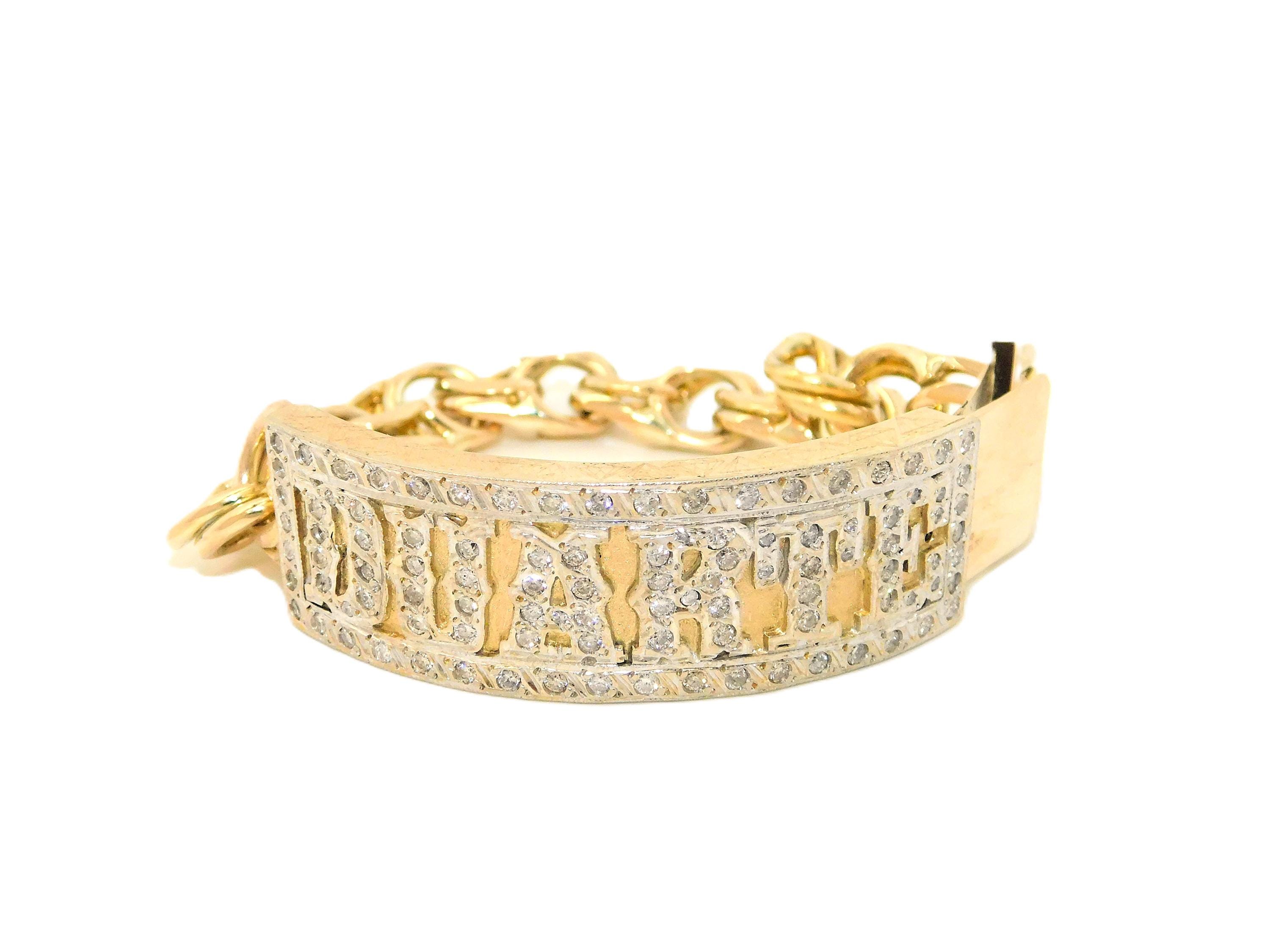 Chino Link Bracelet 14k Gold - Etsy