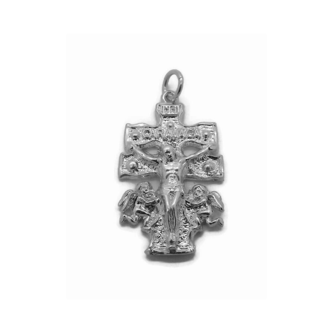 Croix De Caravaca En Argent 925 Sterling - Bijou Religieux Neuf Avec Étiquettes - Fabriqué En Espagne