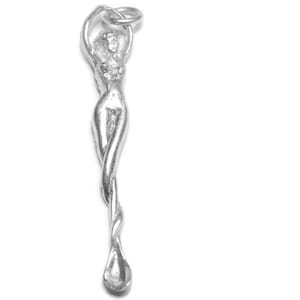 Naked lady pendant .925 sterling silver