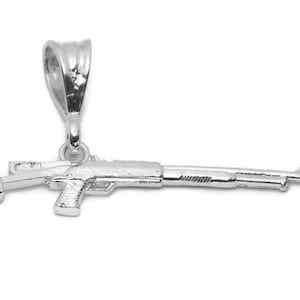 Sterling silver .925 mossberg 500 cruiser 20 rifle charm pendant