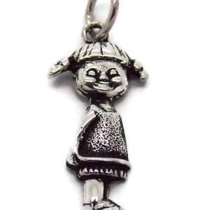 Girl Charm Pendant .925 Sterling Silver!!