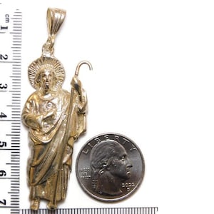 Saint Jude san Judas Tadeo Pendant 14k Yellow Gold - Etsy