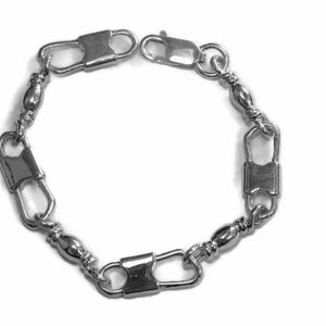 ACTS Bracelet Fishers Of Men .925 Sterling Silver Extra Large Link, Original  Design!!