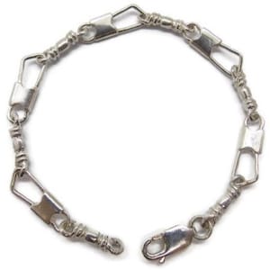 ACTS Bracelet Fishers Of Men 8in Sterling Silver REGULAR LINK, Original Design!!