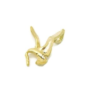 14k yellow gold dove with olive branch