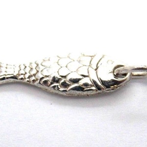 Acts Fish Pendant Charm .925 Sterling Silver