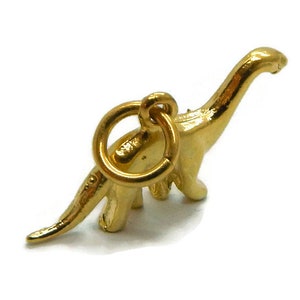 Dinosaur Charm Pendant 14k Yellow Gold!!