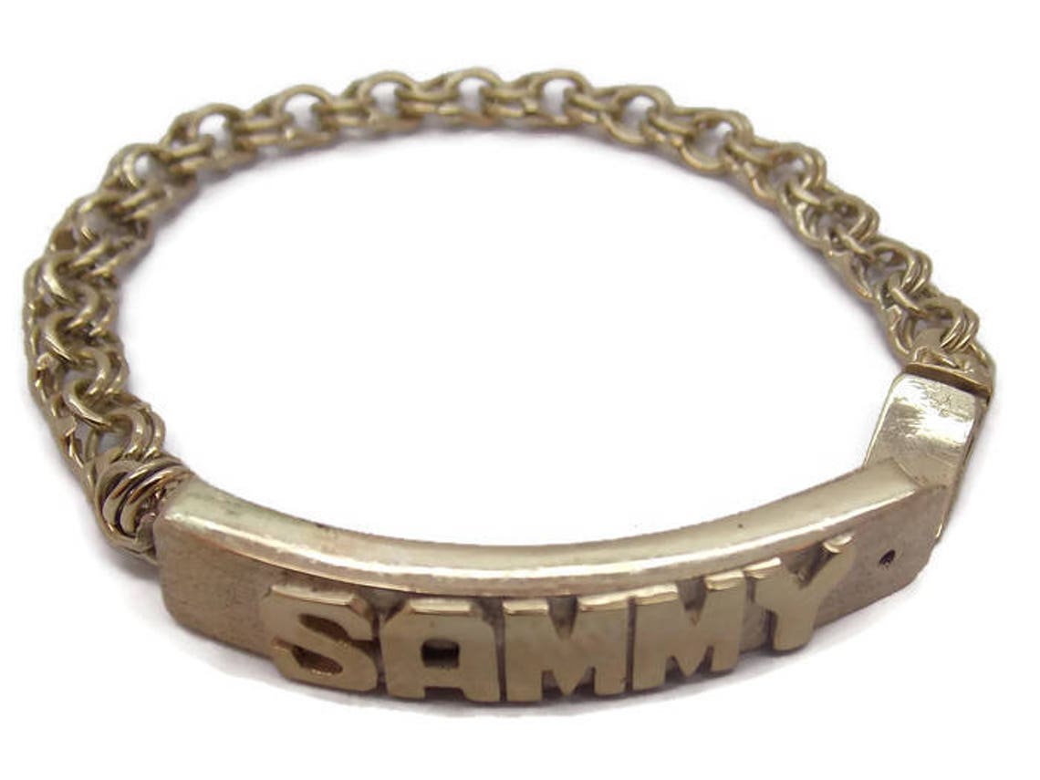 Chino Link 10k Solid Yellow Gold Bracelet for Baby.tejido Etsy