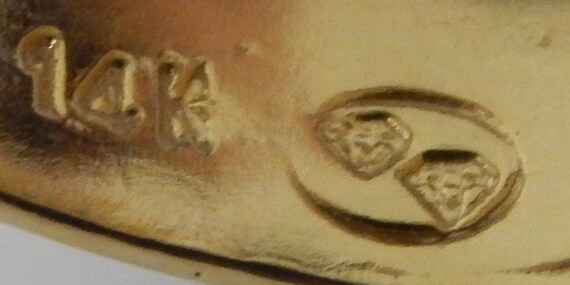 14K Gelbgold Adler Anhänger / Charm, Hergestellt In Den USA