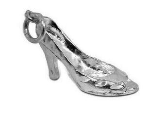 Stiletto chaussure à talons hauts pendentif charme m.925 argent sterling