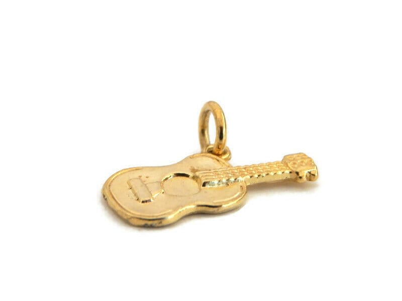 K18ミニギターモチーフゴールドチャーム　976K2509 K18ミニギターモチーフゴールドチャーム 976K2509