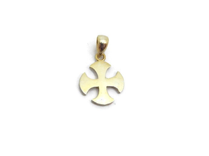 Cross Alisee Pattee Pendant 14k Yellow Gold!! - Etsy