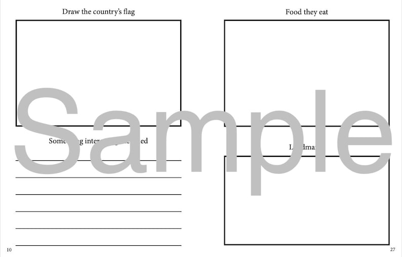 Printable Passport for Kids for Pretend Play Travel and | Etsy Canada