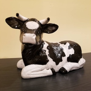 Ceramic Holstein Cow