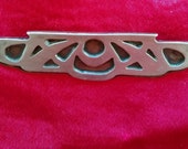 Arts and Crafts copper brooch with silver overlay, probably Heintz.