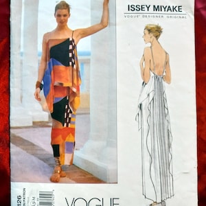 Vogue 2126 Issey Miyake stunning gown pattern  XS/S CUT