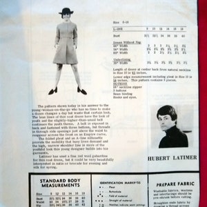 RARE California Couture 1960s coat dress pattern mod Size 12 34 B UNCUT