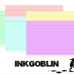 Farbige Index-Notizkarten-Clipart-Grafik