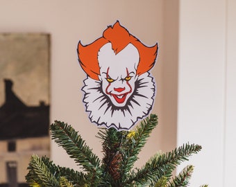 Dancing Clown Christmas Tree Topper: Derry Horror Fan Gift (Digital Download)