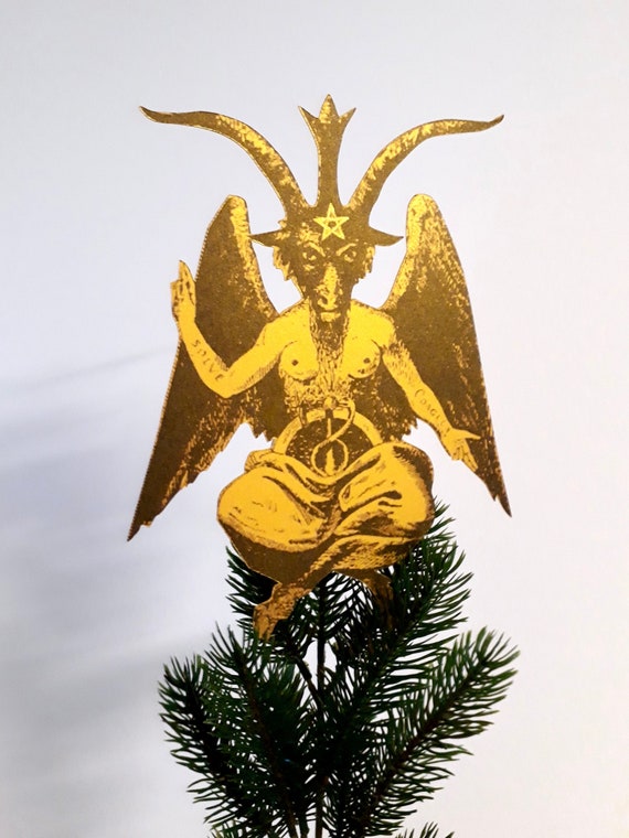 Off the Wall Toys Holiday Christmas Krampus Mask Black Gold