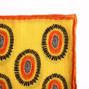 Flying Papayas Hand Illustrated 100% Silk & Wool Scarf image 6