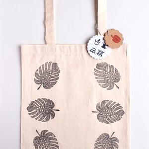 100% Cotton Handprinted Tote Bag: Choose Your Pattern image 6