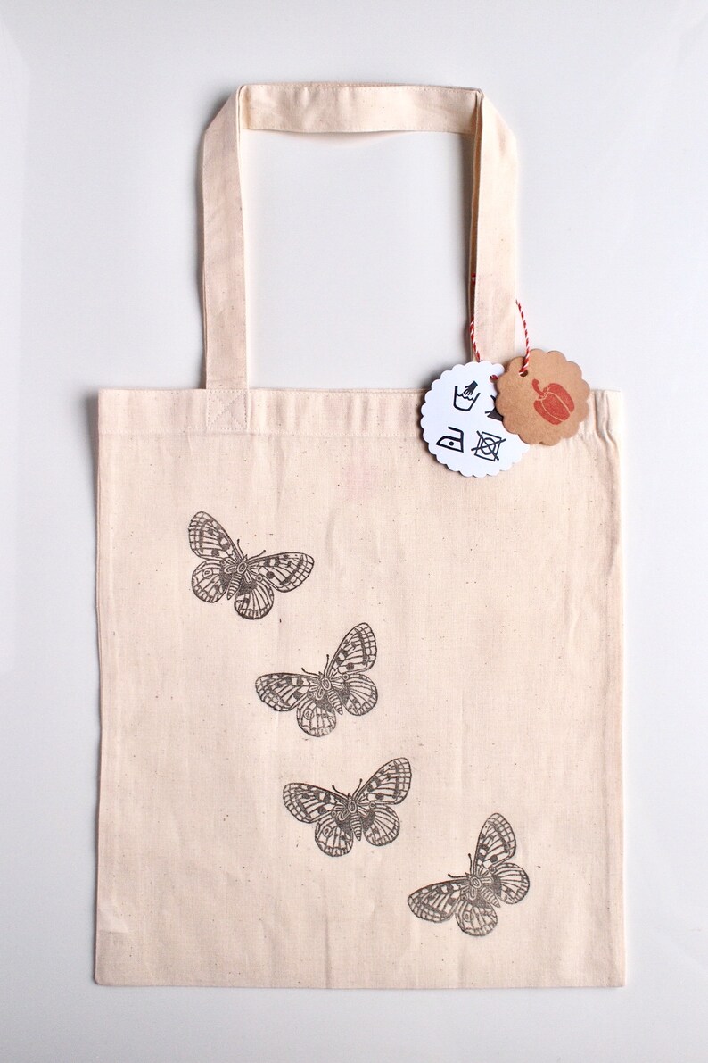 100% Cotton Handprinted Tote Bag: Choose Your Pattern image 5