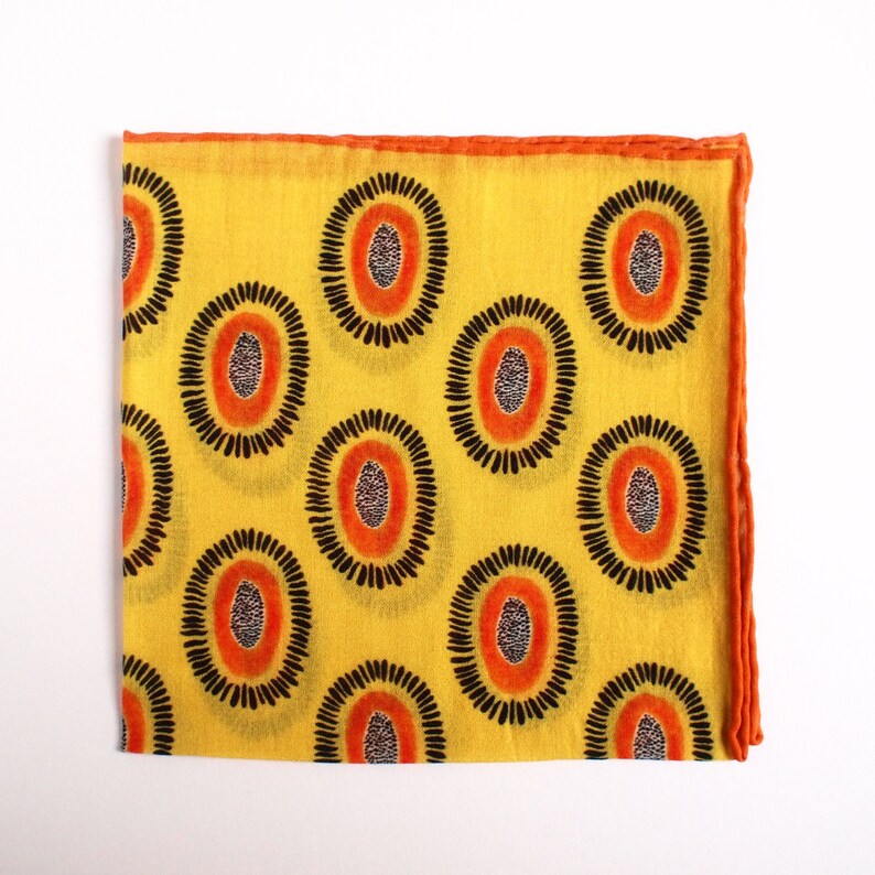 Flying Papayas Hand Illustrated 100% Silk & Wool Scarf image 5