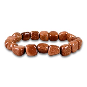Red Gold Bracelet Stone Jewelry Stretchy tumbled Stone Crystals Handmade Gemstones Healing Boho Hippie Fashion Chakra