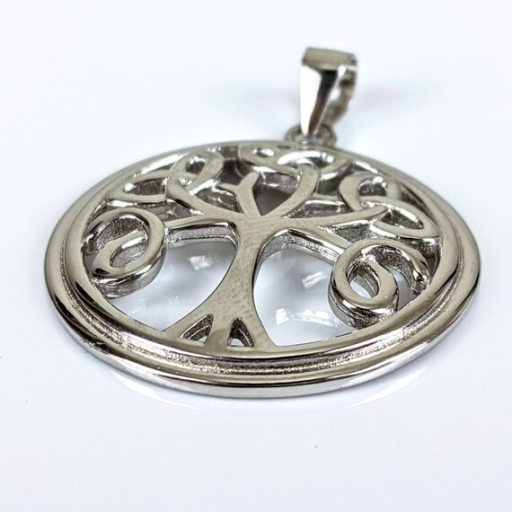 TREE OF LIFE celtic gold pendant SOLID GOLD 1 1/4