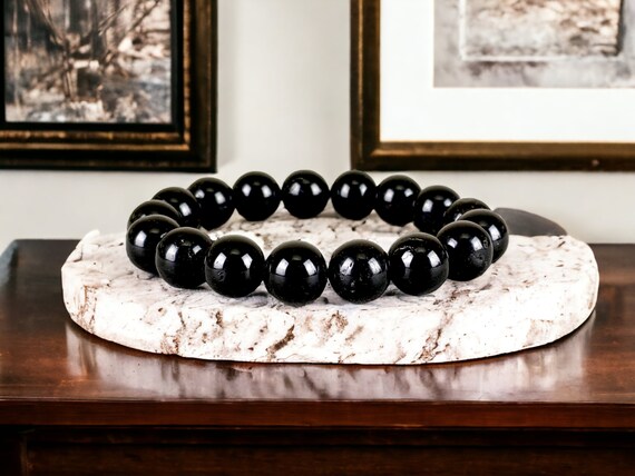 Etsy black tourmaline bracelet deals