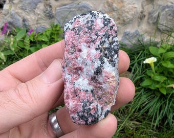 Eudialyte Crystal Specimen • 2.5" • Rare Quebec Mineral • 3.1 oz